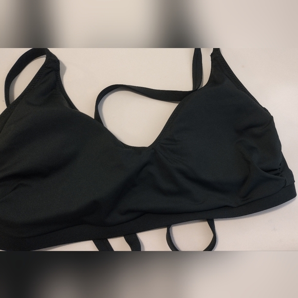 Kona Sol size D/DD Tropical Palm print swim top - Picture 4 of 7